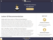 Tablet Screenshot of letterofrecommendation.biz